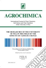 Agrochimica. The researches of University of Pisa in the field of the effects of climate change libro