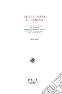 Studi classici e orientali (2022). Vol. 68