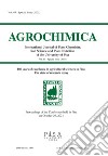 Agrochimica. 180 years of excellence in agricultural sciences in Pisa. The state of research today. Special issue (2021). Vol. 65 libro