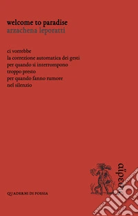 Welcome to paradise libro