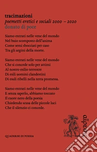 Tracimazioni. Poemetti eretici e sociali 2000-2020 libro