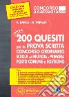 Concorso a cattedra 2019. Oltre 200 quesiti per la prova scritta. Concorso ordinario scuola dell'infanzia e primaria.Posto comune e sostegno. Con espansione online libro