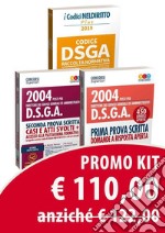 Kit codice DSGA. Raccolta normativa. Concorso 2004 DSGA-2004 DSGA. Prima prova scritta. Domande a risposta aperta-2004 posti per direttore dei servizi generali ed amministrativi DSGA. Seconda prova scritta. Casi e atti svolti libro