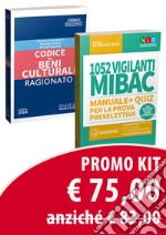 Kit: 1052 vigilanti MIBAC. Manuale e quiz per la prova preselettiva-Codice dei beni culturali ragionato. Con espansione online. Con software di simulazione libro