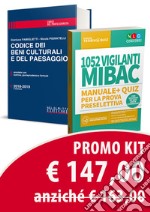 Kit: 1052 vigilanti MIBAC. Manuale e quiz per la prova preselettiva-Codice dei beni culturali e del paesaggio. Annotato con dottrina, giurisprudenza e formule. Con software di simulazione libro