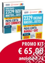 2329 funzionari del Ministero della Giustizia. Per i profili con codice F/MG. Prova scritta. Manuale & quiz-Concorso Funzionari Ministero Della Giustizia. Quiz Prove Scritte Codice F/MG libro