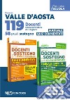 Concorso 119 docenti Valle d'Aosta. 58 posti Sostegno. Manuale + Quiz libro