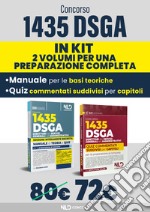 Concorso DSGA. 1435 direttori dei servizi generali ed amministrativi. Kit con manuale + quiz con soluzioni guidate e commentate libro