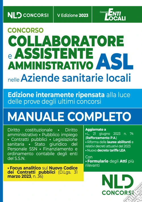 Collaboratore e assistente amministrativo Asl. Quiz Completo