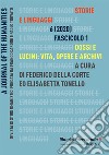 Storie e linguaggi. Rivista di studi umanistici (2020). Vol. 1 libro