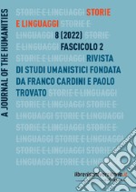 Storie e linguaggi. Rivista di studi umanistici (2022). Vol. 2 libro