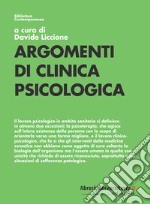 Argomenti di clinica psicologica libro