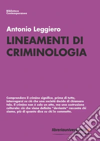 Lineamenti di criminologia libro