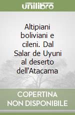 Altipiani boliviani e cileni. Dal Salar de Uyuni al deserto dell'Atacama libro