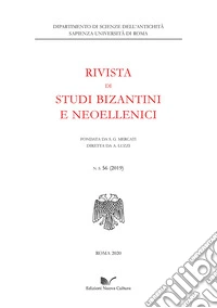Rivista di studi bizantini e neoellenici (2019). Vol. 56 libro