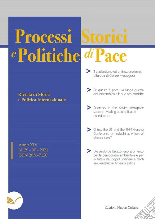 Processi storici e politiche di pace (2021). Vol. 29-30