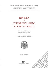 Rivista di studi bizantini e neoellenici. Ediz. anastatica libro