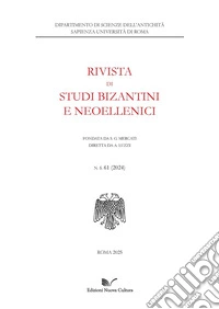 Rivista di studi bizantini e neoellenici (2024). Vol. 61 libro