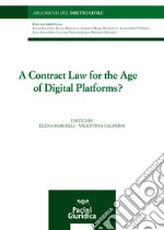 A contract law for the age of digital platforms? libro