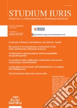 Studium iuris. Rivista per la formazione nelle professioni giuridiche (2022). Vol. 5 libro