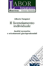 Il licenziamento individuale. Analisi normativa e orientamenti giurisprudenziali libro