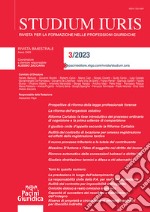 Studium iuris. Rivista per la formazione nelle professioni giuridiche (2023). Vol. 3 libro