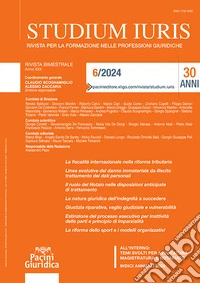 Studium iuris. Rivista per la formazione nelle professioni giuridiche (2024). Vol. 6 libro