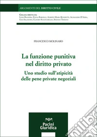 La funzione punitiva nel diritto privato. Uno studio sull'atipicità delle pene private negoziali libro