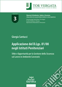 Applicazione del D.Lgs 81/08 negli istituti penitenziari. Sfide e opportunità per la gestione della sicurezza sul lavoro in ambiente carcerario libro