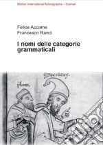 I nomi delle categorie grammaticali