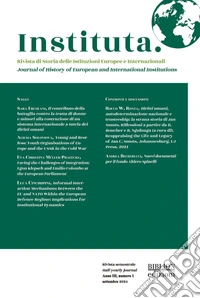 Instituta. Rivista di Storia delle istituzioni europee e internazionali (2024). Vol. 1 libro