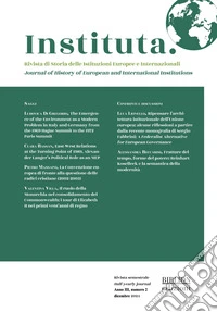 Instituta. Rivista di Storia delle istituzioni europee e internazionali (2024). Ediz. bilingue. Vol. 2 libro