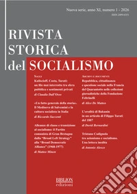 Rivista storica del socialismo (2026). Vol. 1 libro
