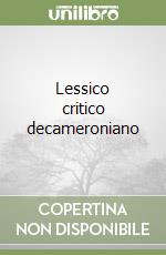 Lessico critico decameroniano libro