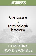 Che cosa è la terminologia letteraria libro