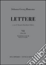 Lettere. Vol. 7: 1786-1788