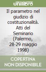 Il parametro nel giudizio di costituzionalità. Atti del Seminario (Palermo, 28-29 maggio 1998)