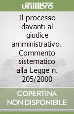 Il processo davanti al giudice amministrativo. Commento sistematico alla Legge n. 205/2000 libro