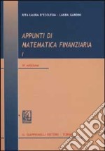 Appunti di matematica finanziaria I libro