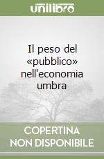 Il peso del «pubblico» nell'economia umbra libro