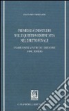 Premesse a uno studio sulle questioni di fine vita nel diritto penale. Una riflessione a partire dal liberalismo di Joel Feinberg libro