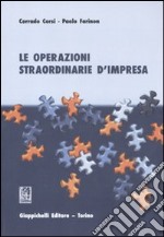 Le operazioni straordinarie d'impresa