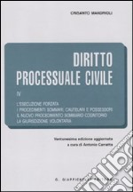 Diritto processuale civile (4) libro