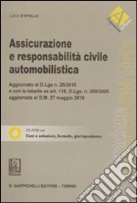 Assicurazione e responsabilità civile automobilistica. Con CD-ROM libro