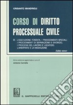 Corso di diritto processuale civile (3) libro