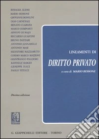 Lineamenti di diritto privato libro