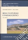 Beni culturali e paesaggistici libro