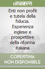 Enti non profit e tutela della fiducia. Esperienza inglese e prospettive della riforma italiana libro