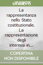 La rappresentanza nello Stato costituzionale. La rappresentazione degli interessi in Germania libro