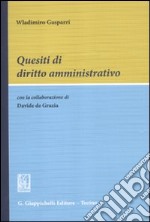 Quesiti di diritto amministrativo libro